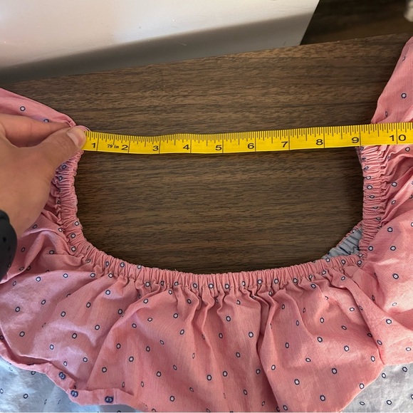 ❤️ Petersyn Blue and White Patterned Top XS - Picture 10 of 11